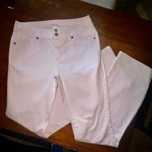 London Jean Light Pink 5 Pocket Denim Bootcut Jeans   Sz 8L